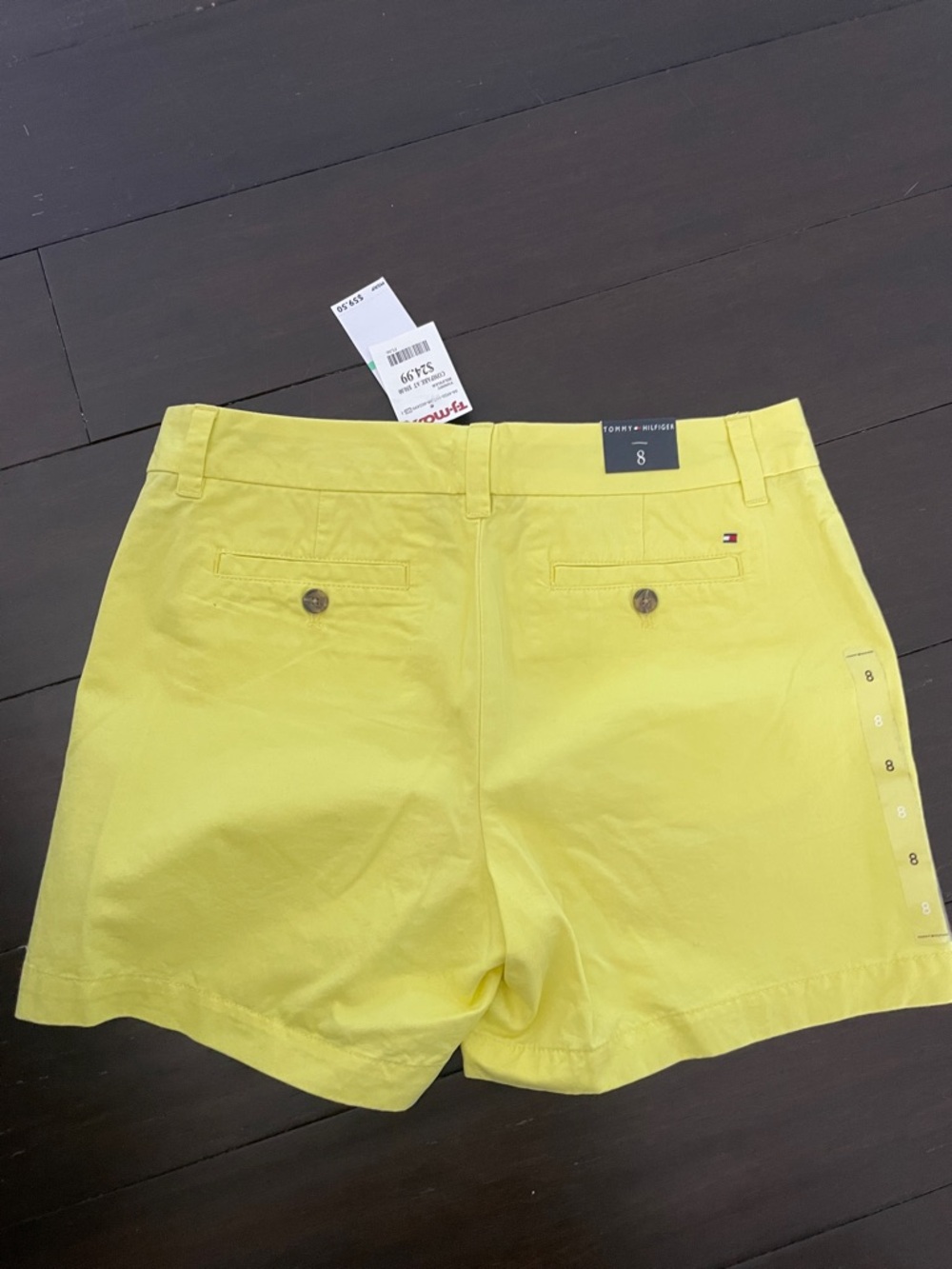 Tommy Hilfiger Yellow Cotton Bermuda Shorts
